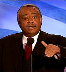 Al Sharpton at The 2004 Democratic National Convention.